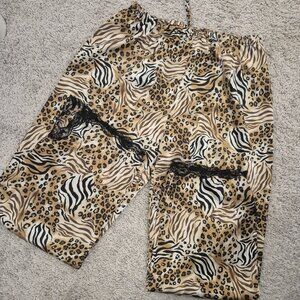 Evandale Intimates Leopard print set VINTAGE RARE